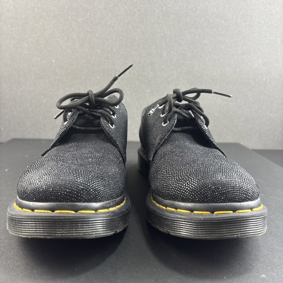 Dr Martens 1461 Glitter US Women's 10‎ Black Sparkle Oxford Shoes Streetwear - Picture 2 of 11